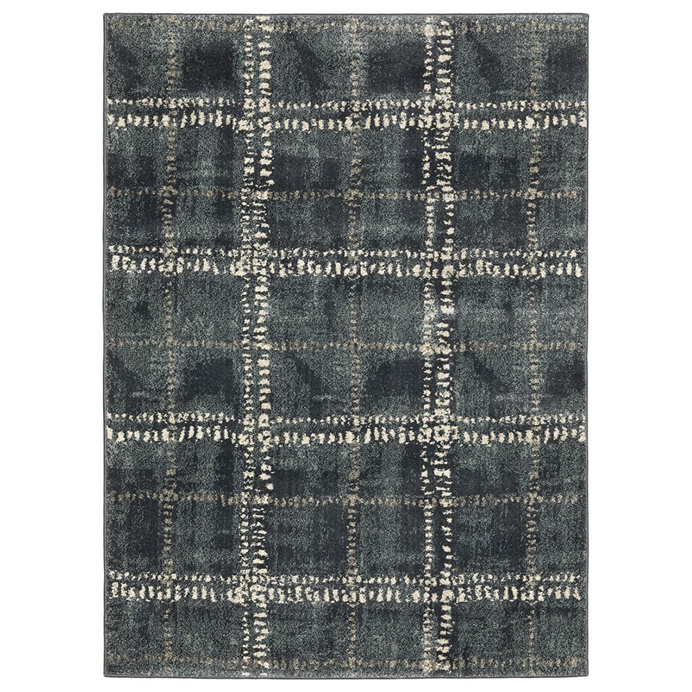 Oriental Weavers Carson Fairfield 746J 9"10" x 12"10" Blue Area Rug, , large