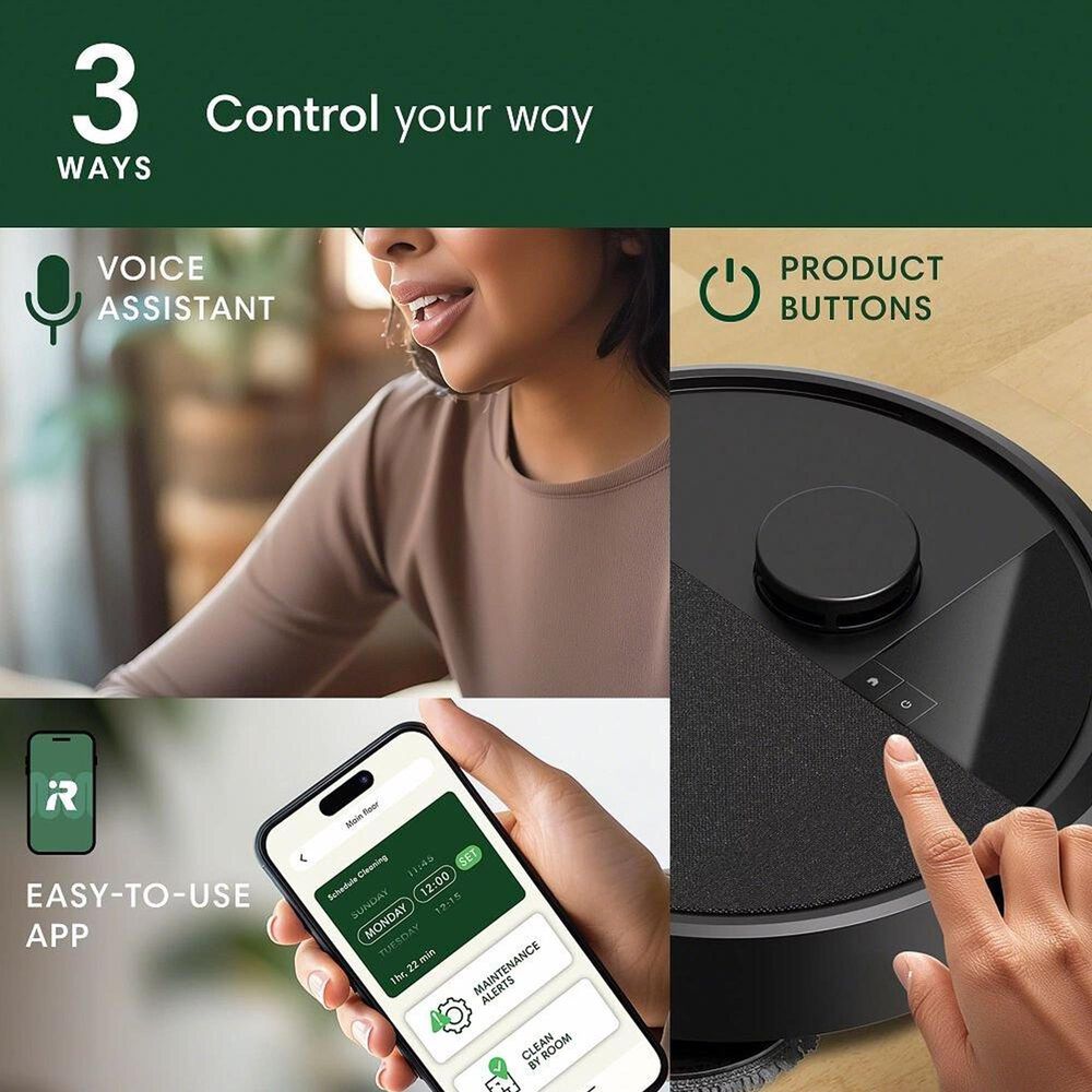 iRobot Roomba Plus 405 Combo Robot Vacuum with AutoWash Dock in Black, , large