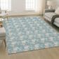 Dalyn Rug Company Soft Essentials Chevron Teal 10" x 14" Area Rug, , large