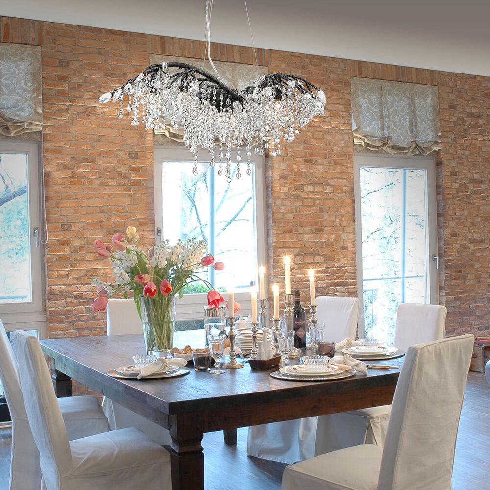 Golden Lighting Autumn Twilight 6-Light Chandelier in Black, , large