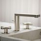 Kohler Composed Widespread Bathroom Sink Faucet with Cross handles in Vibrant Brushed Nickel, , large