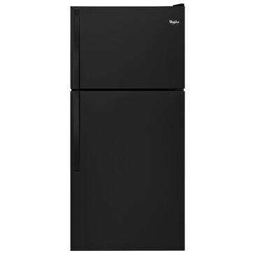 Whirlpool 18.2 Cu. Ft. Top Freezer Refrigerator with Ice Maker in Black, , large