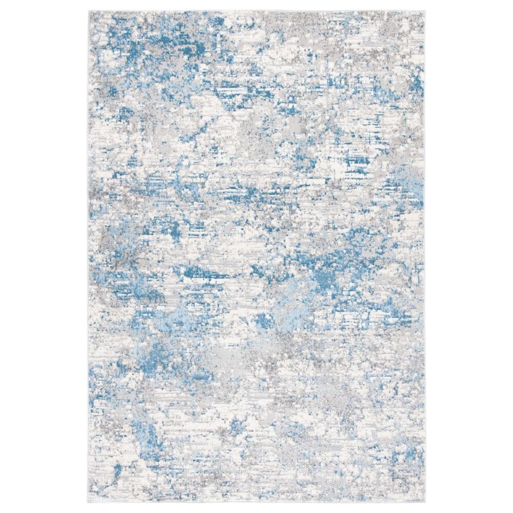 Safavieh Lagoon LGN570M 4" x 6" Ivory and Blue Area Rug, , large