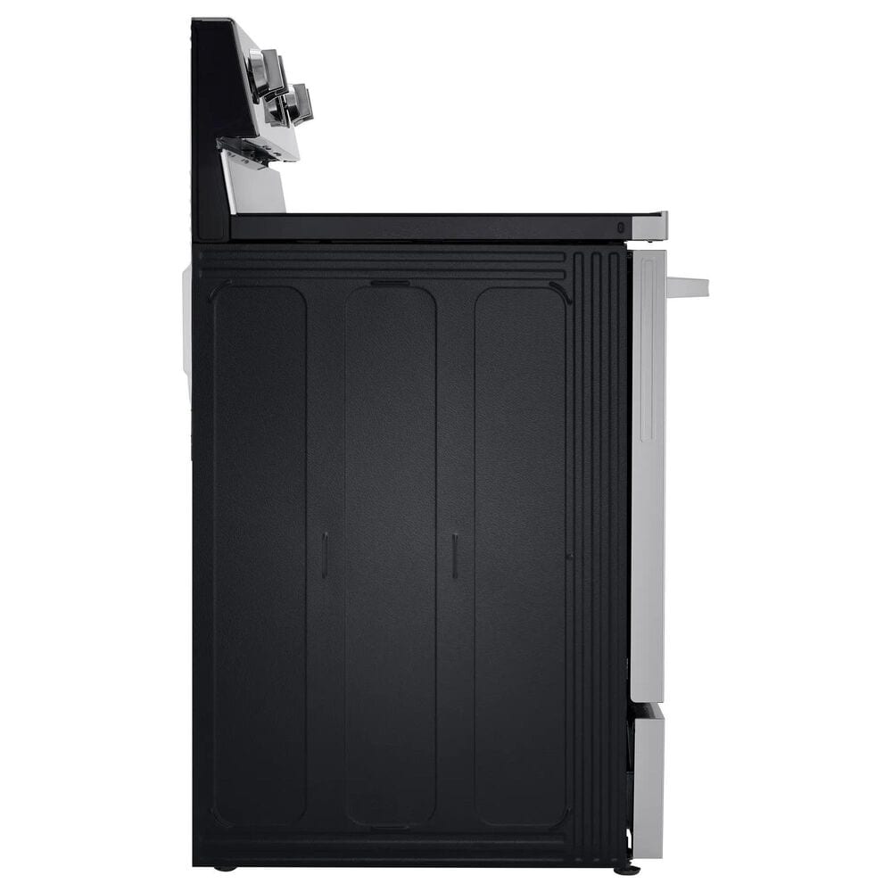 LG 2-Piece Kitchen Package with 6.3 Cu. Ft. Smart Freestanding Electric Range and 2.1 Cu. Ft. Smart Over-the-Range Microwave in Printproof Stainless Steel, , large