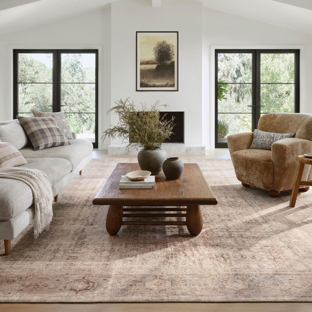 Amber Lewis x Loloi Georgie 7&#39;6&quot; x 9&#39;6&quot; Ocean and Sand Area Rug, , large