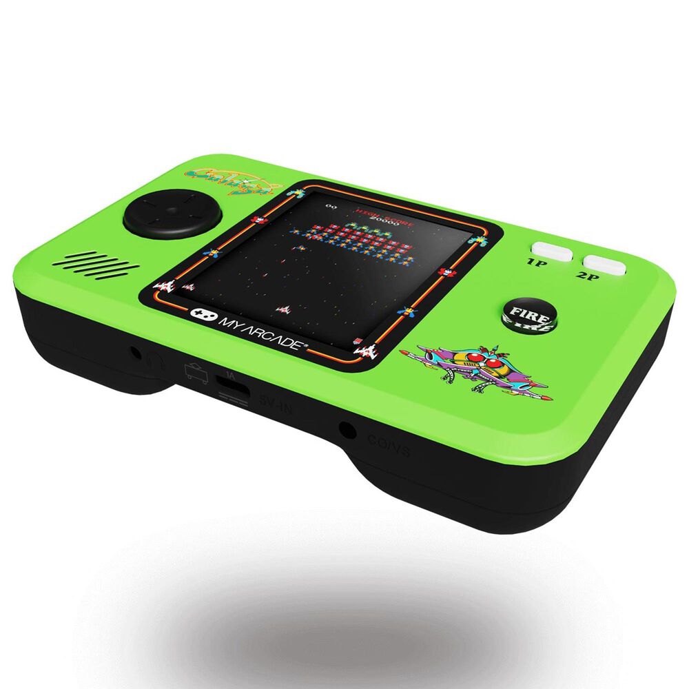 My Arcade Galaga Pocket Player Pro Controller in Green and Black, , large