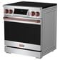 Thor Kitchen Gordon Ramsay 4.8 Cu. Ft. Professional Induction Range with Rose Gold Color Kit Assembly in Stainless Steel, , large