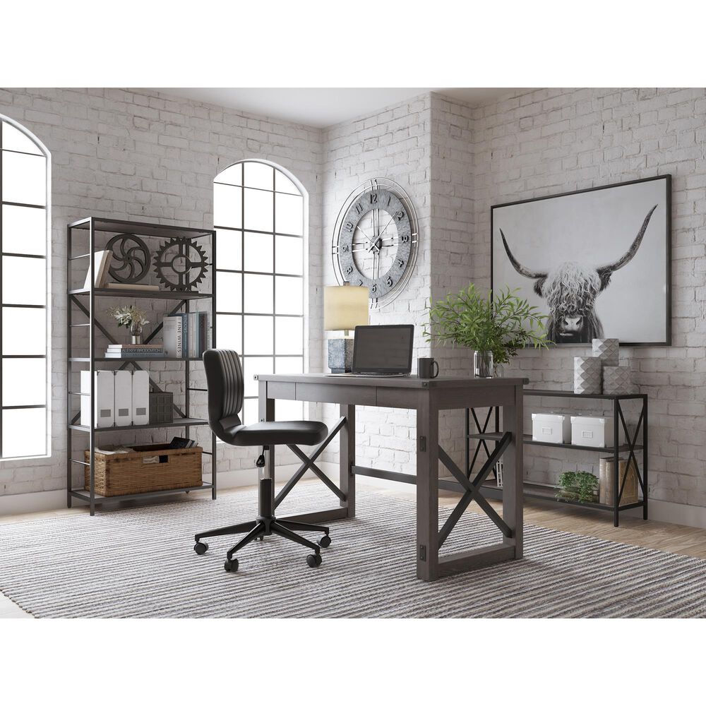 Ashley Freedan Desk in Grayish Brown and Black, , large