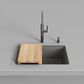 Blanco Inteos 30" Undermount Single Bowl Kitchen Sink in Volcano Gray, , large
