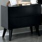 Furniture of America Lennart 2-Drawer Night Stand in Black, , large