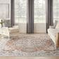 Nourison Astra Machine Washable 7"10" x 10" Gold and Multicolor Area Rug, , large