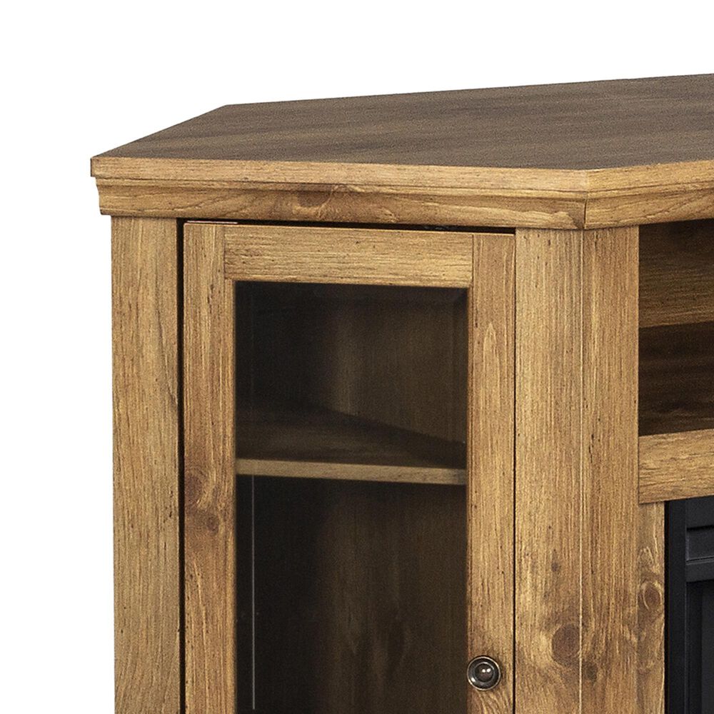 Walker Edison 48" Corner Fireplace TV Stand in Barnwood Nebraska