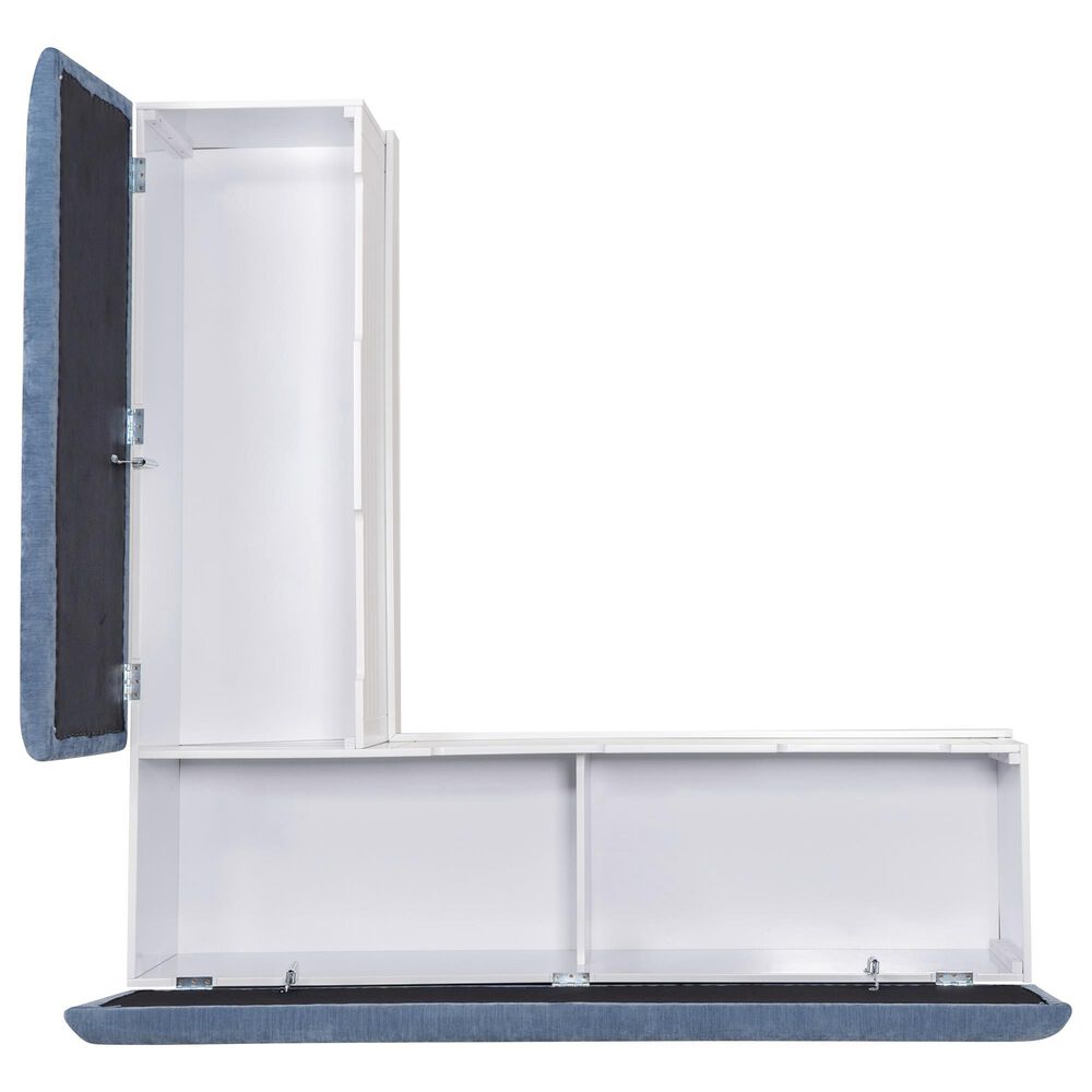 Linon Home Decor Nova Corner Nook in White, , large