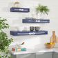 Maple and Jade 32" x 3" Wall Shelf in Ocean Blue and White (Set of 3), , large