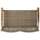 Hearth and Haven Hampton Outdoor Loveseat in Natural and Grey, , large