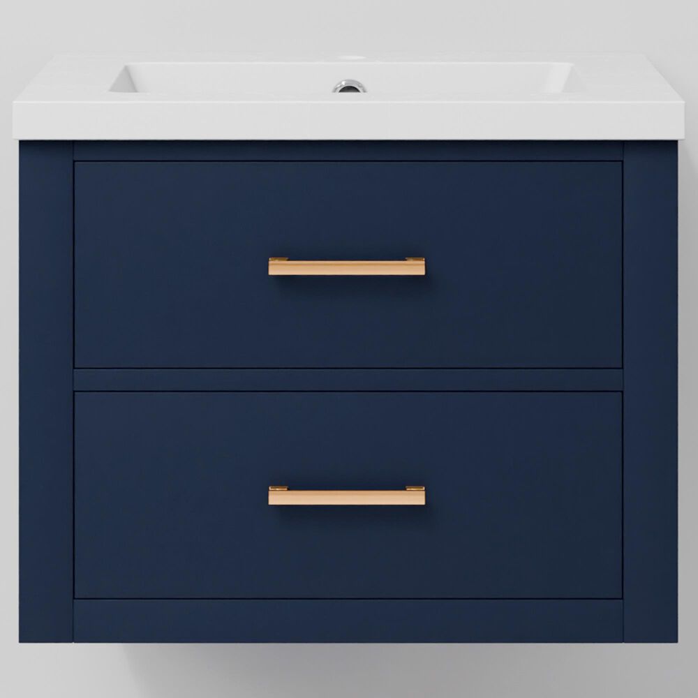 Lexora Home Castor 24" Single Bathroom Vanity in Blue with White Acrylic Top and Rectangular Sink, , large