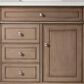 James Martin Vanities Bristol 36" Single Bathroom Vanity in Whitewashed Walnut with 3 cm Lime Delight Quartz Top and Rectangular Sink, , large