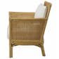 Uttermost Pacific Arm Chair with White Cushion in Natural, , large