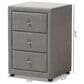 Baxton Studio Tessa 3-Drawer Nightstand in Grey, , large