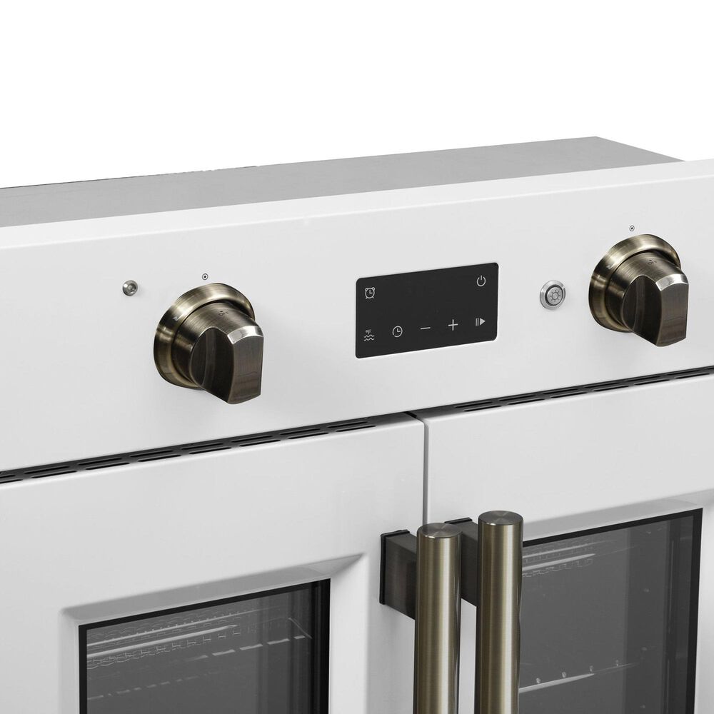 Forno Asti 30" Single Electric Wall Oven with French Door in White, , large