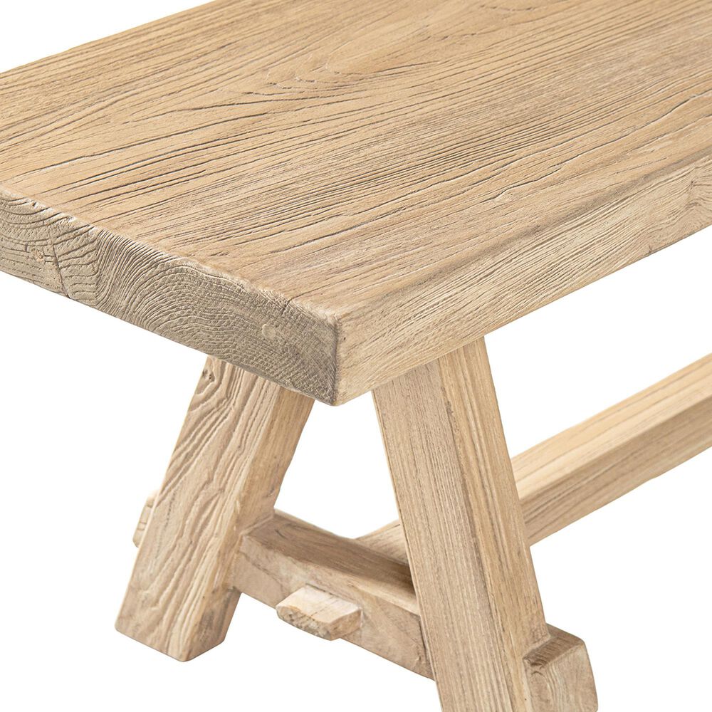 Jennifer Taylor Home Hawthorne 72" Dining Bench in Heritage Light Natural Brown, , large