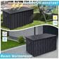 HOMLUX 200-Gallon Outdoor Metal Storage Deck Box in Gray, , large