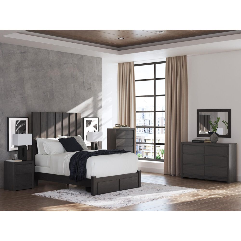 Ashley Fraluna Queen Panel Storage Bed  in Charcoal, , large