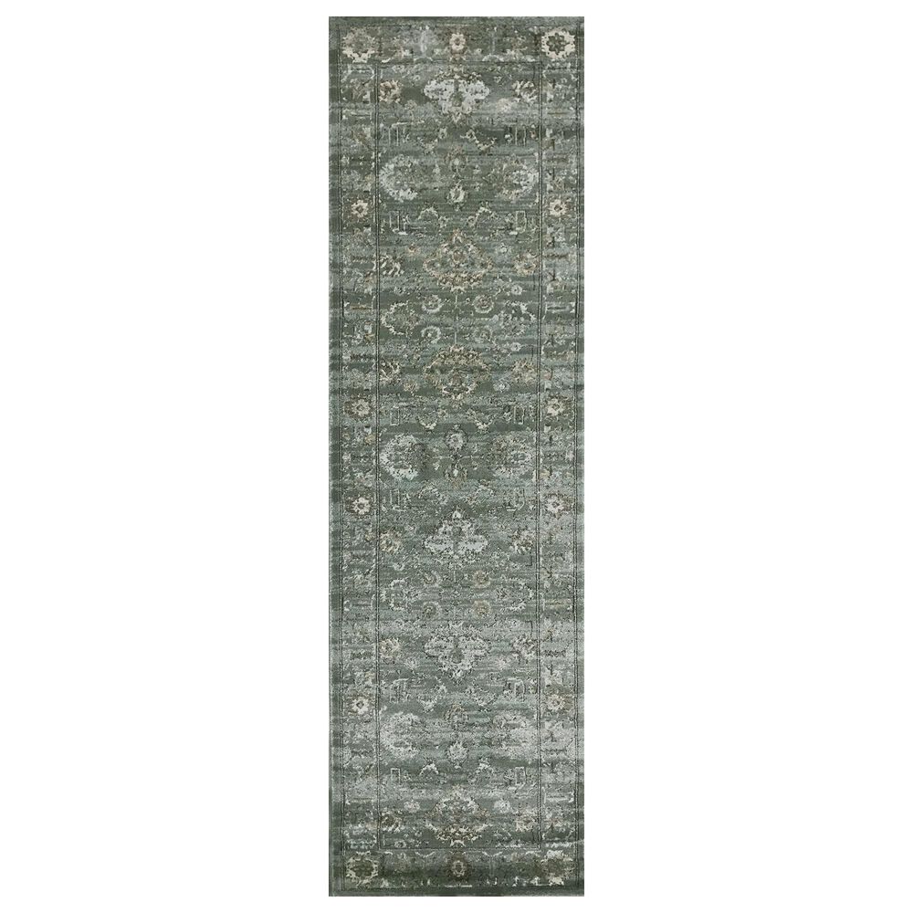 Radici USA Colloseo 3562 7"10" x 10"6" Green Area Rug, , large