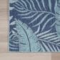 Nourison Garden Oasis GOA02 Navy 3" x 5" Indoor/Outdoor Area Rug, , large