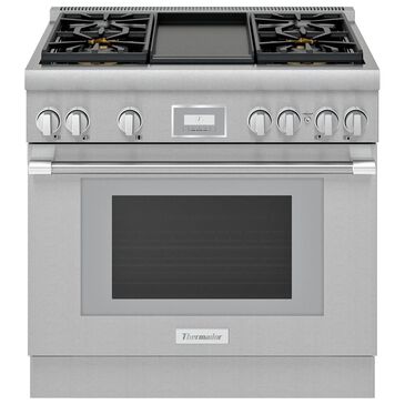 Thermador 36" Professional Harmony Range 4-Burner in Stainless Steel, , large