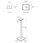 Kanto 32" Bookshelf Speaker Swiveling Floor Stands in Matte White (Set of 2), , large