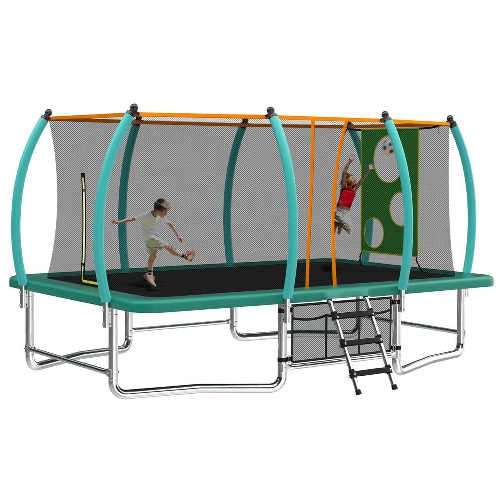 HOMLUX 10' x 16' Outdoor Trampolines in Green, , large