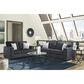 Ashley Altari Stationary Sofa and Loveseat Set in Slate, , large