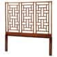 bali & pari Jamuna King Headboard in Marbled Tortoise Brown and Mahogany Brown, , large