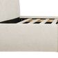 Jennifer Taylor Home Archie Puffy Grounded King Upholstered Platform Bed in Oatmeal Light Beige, , large
