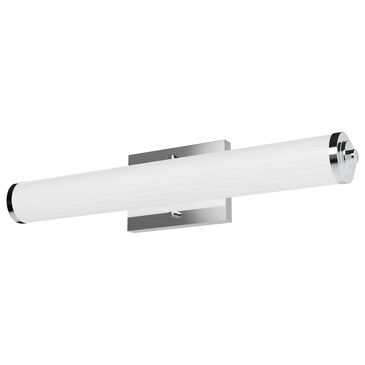 Hunter Holly Grove 24" 2-Light Vanity with Cased White Shade in Chrome, , large