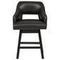 Signature Design by Ashley Tallenger 25" Swivel Counter Stool with Black Cushion in Dark Brown, , large