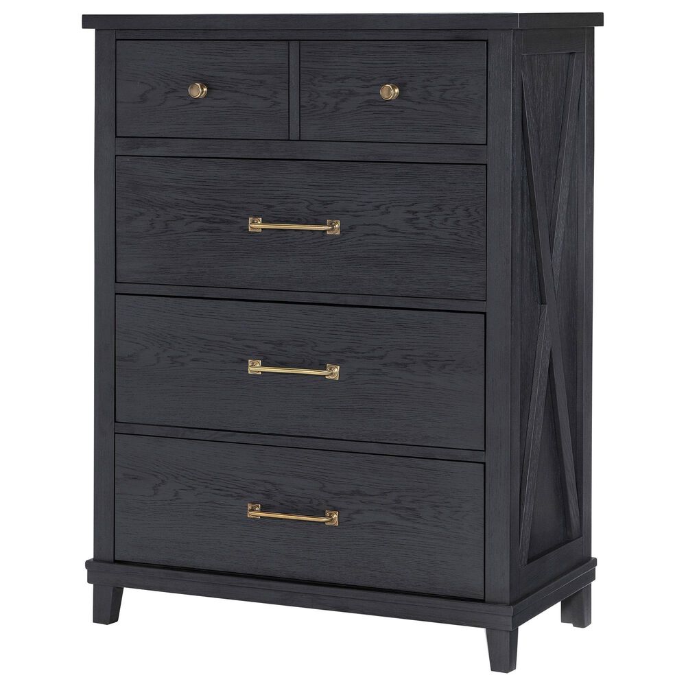Legacy Classic Flatiron 5-Piece Twin Trundle Bedroom Set in Midnight, , large