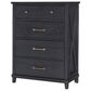 Legacy Classic Flatiron 5-Piece Twin Trundle Bedroom Set in Midnight, , large