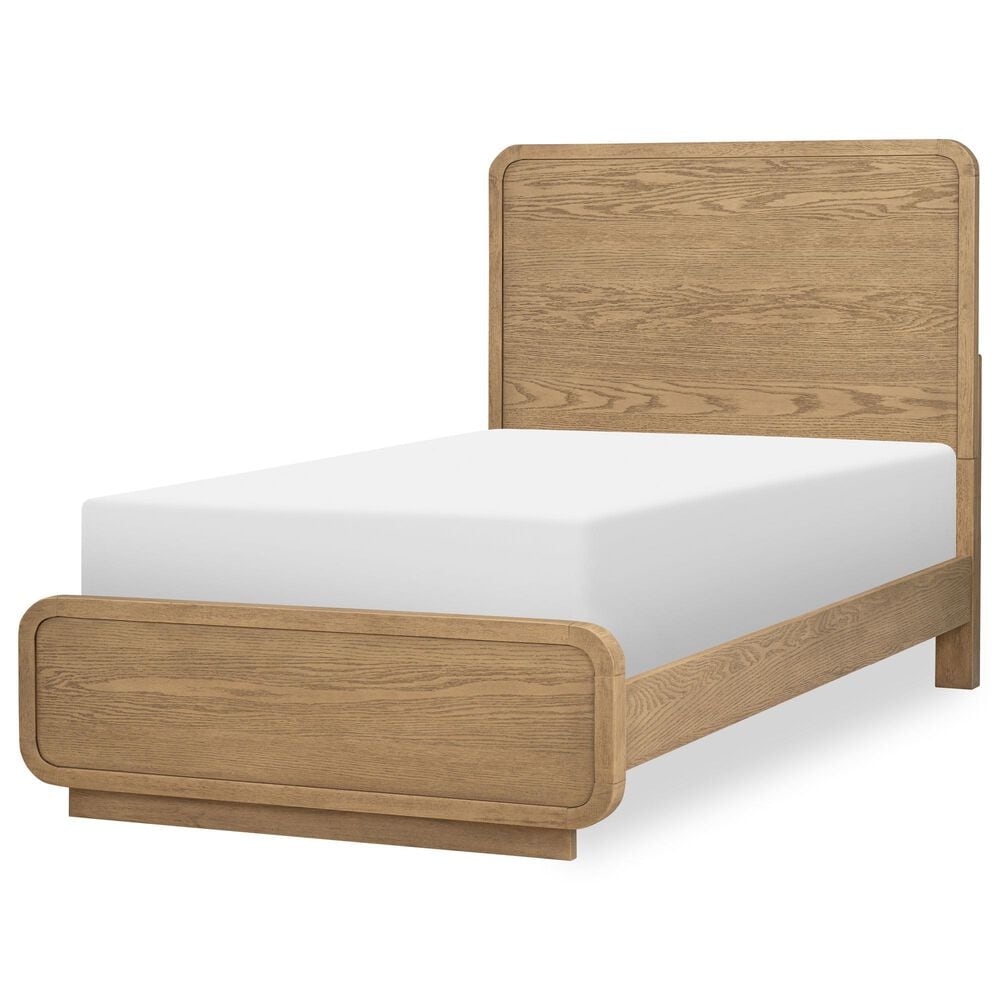 St Claire Home Margot and Theo 4 Piece Twin Platform Panel Set in Desert Oak, , large