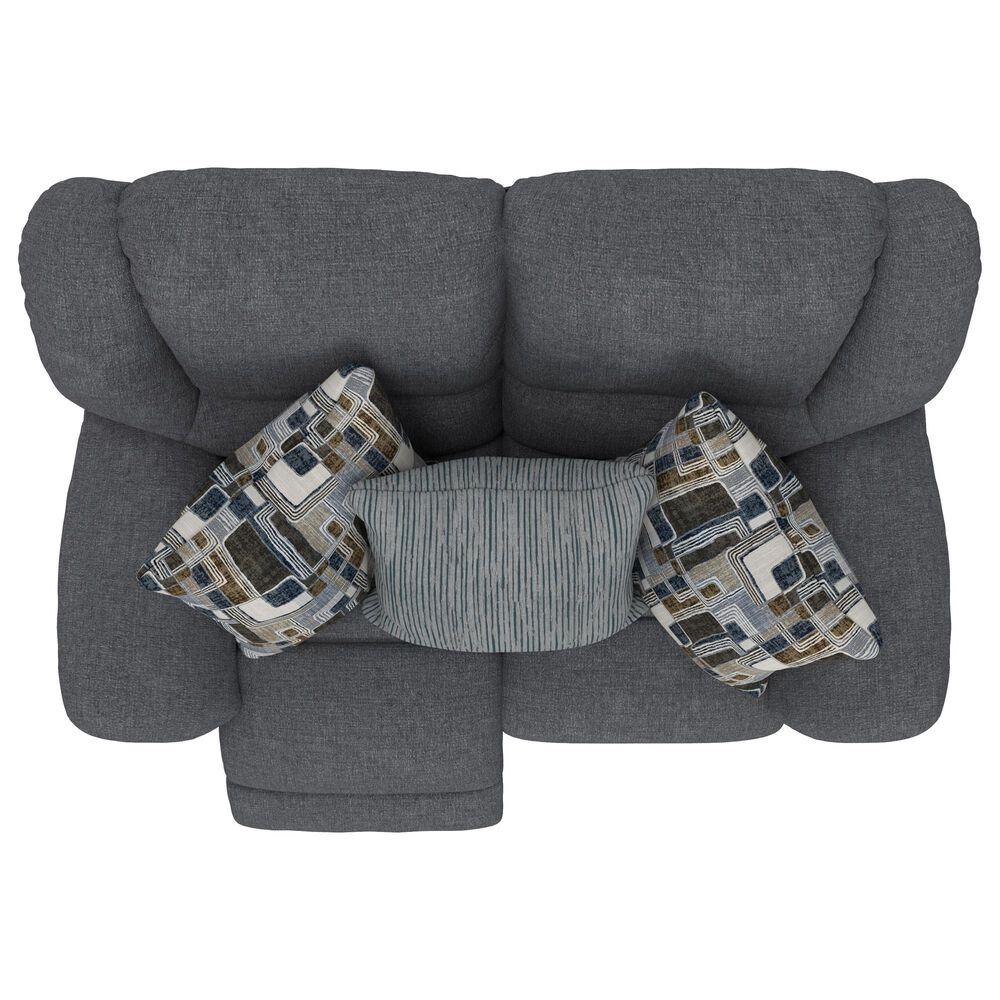 Catnapper Trifecta Manual Reclining Rocking Loveseat in Smoke, , large