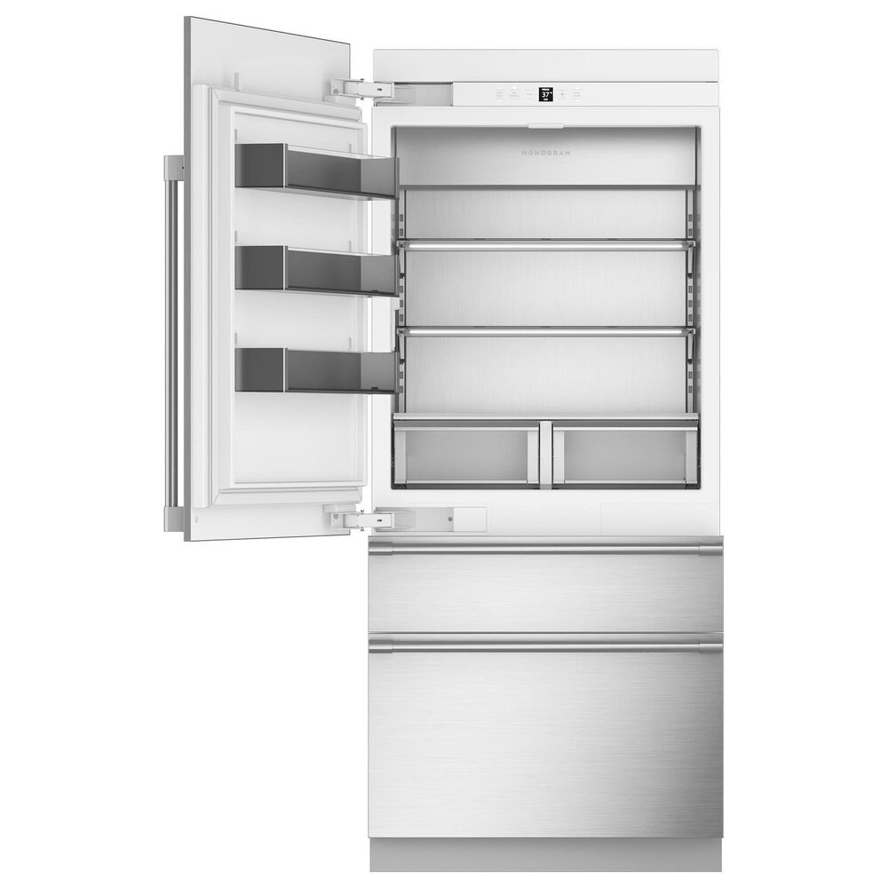 Monogram 20.1 Cu. Ft. Built-In Bottom Freezer Refrigerator with Left Hinge in Panel Ready, , large