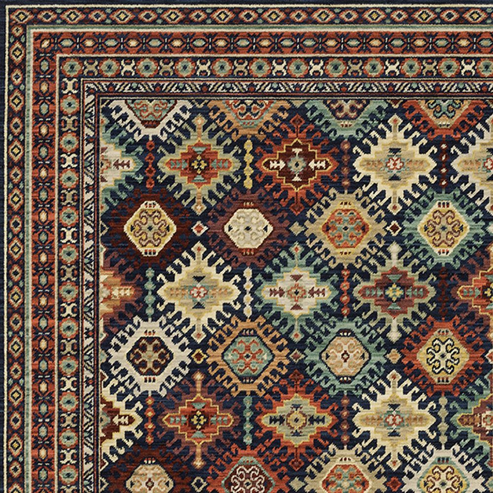 Oriental Weavers Lilihan Ornamental 2&#39; x 3&#39; Navy Area Rug, , large