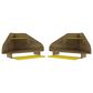 Dayton Bradley 2-Piece Cubicle Section Desk in Rustic Brown/Yellow, , large