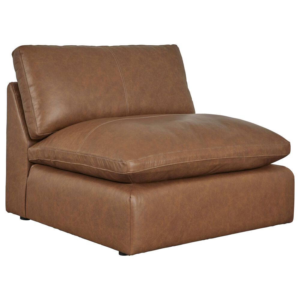 Ashley Emilia 4-Piece Stationary Reversible Sectional in Caramel, , large