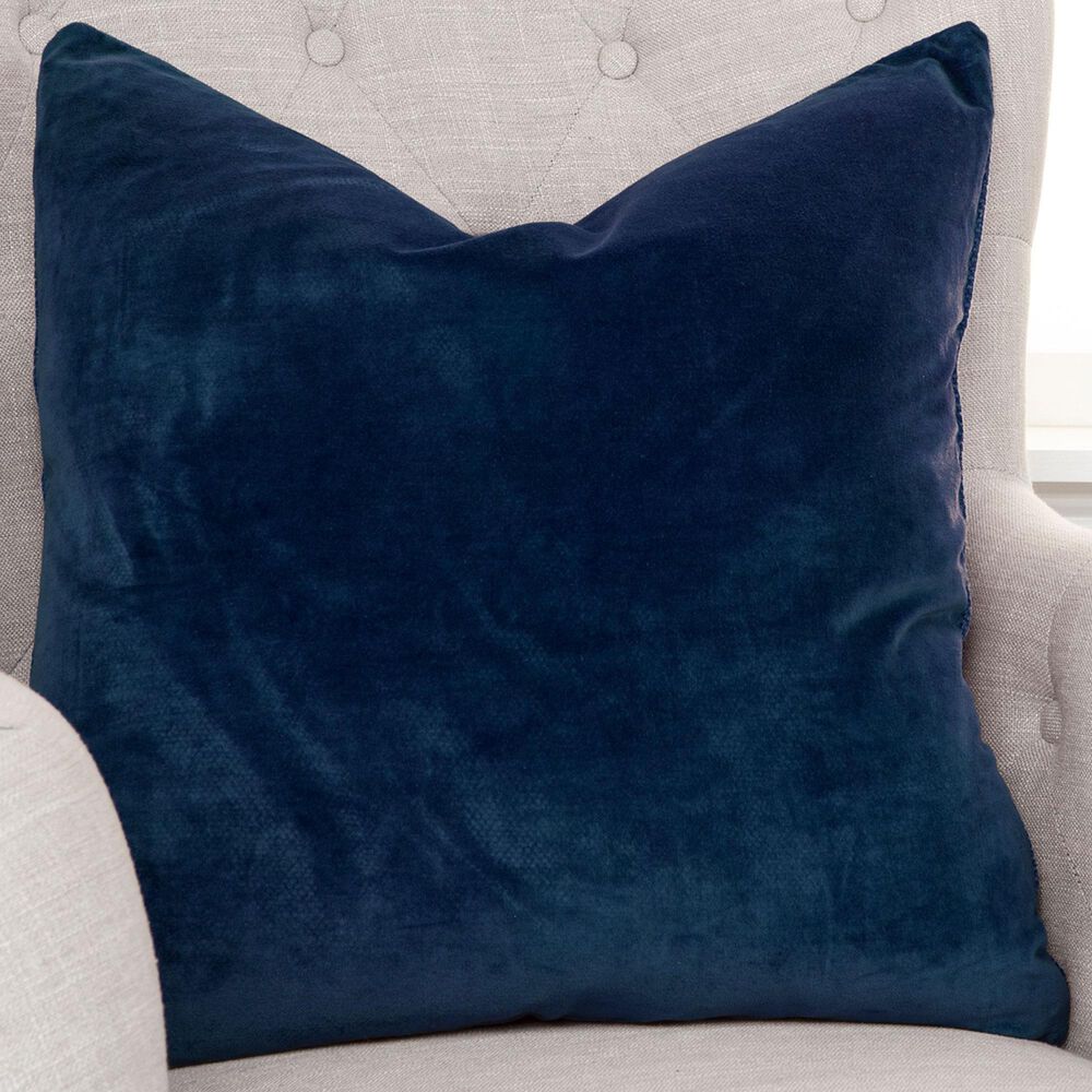 Rizzy Home 22&quot; x 22&quot; Down Filled Throw Pillow in Blue, , large