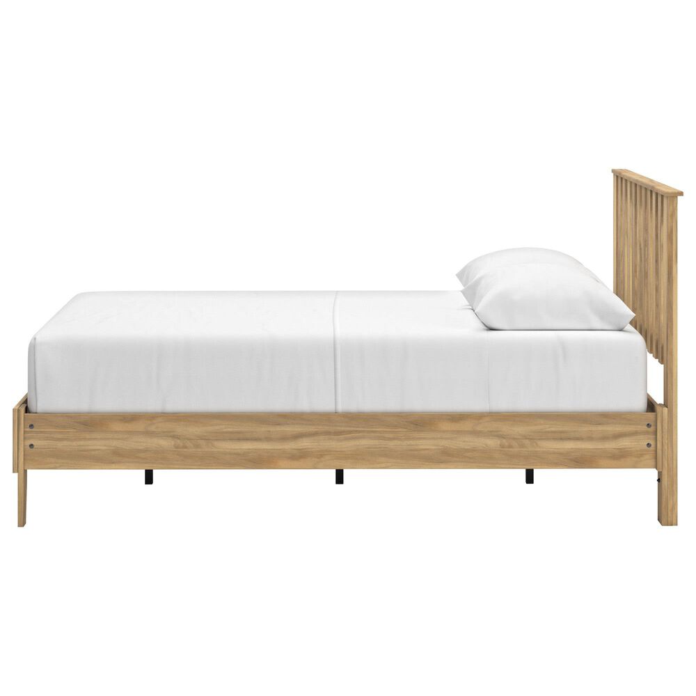 Ashley Bermacy Queen Platform Bed in Light Brown, , large