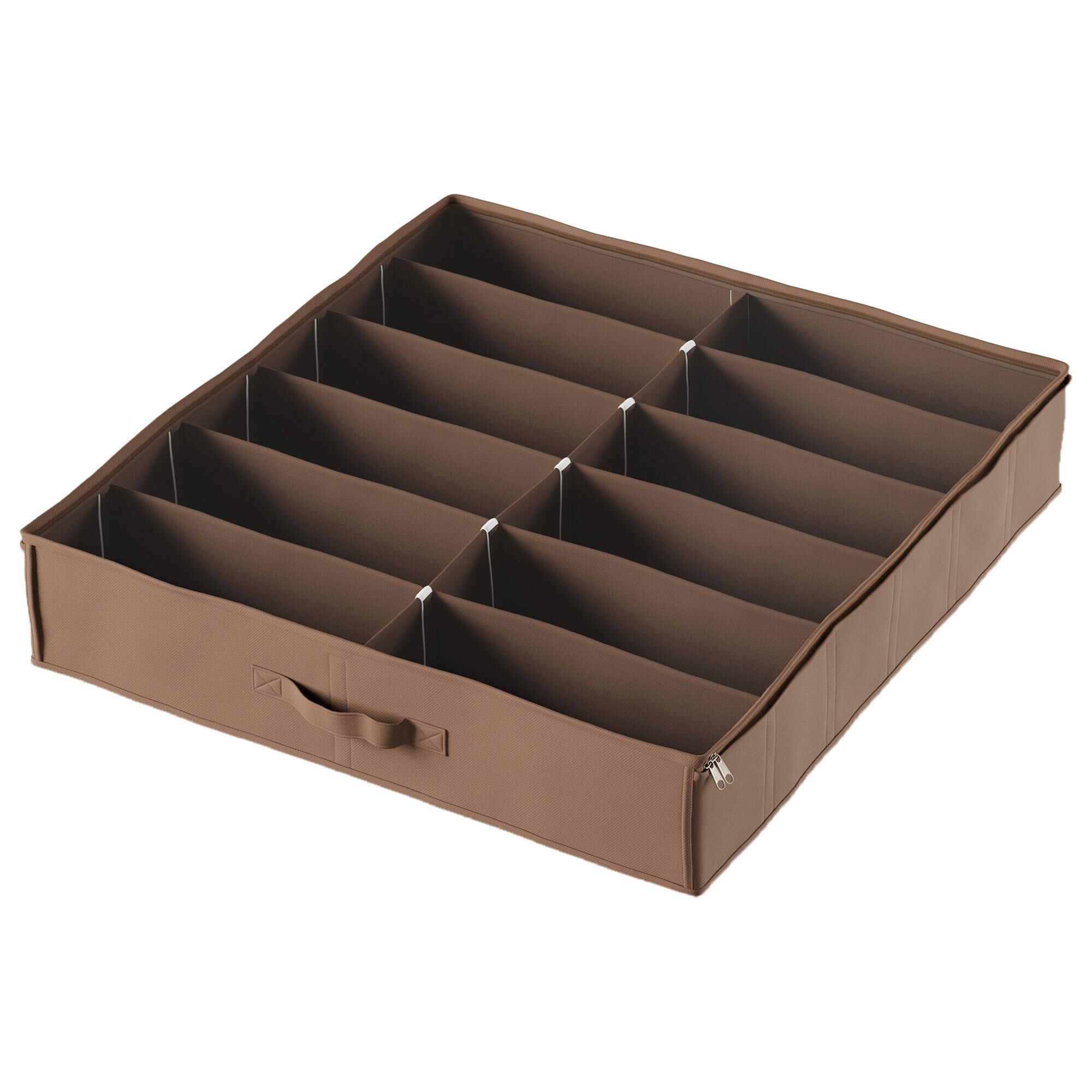 Timberlake Under Bed Shoe Storage in Brown Set of 2 NFM