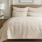 Levtex Cloud Waffle 3-Piece Full/Queen Quilt Set in Undyed Cream, , large