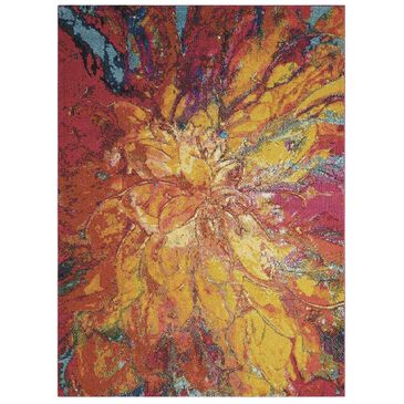 Nourison Celestial CES03 5"3" x 7"3" Cayenne Area Rug, , large